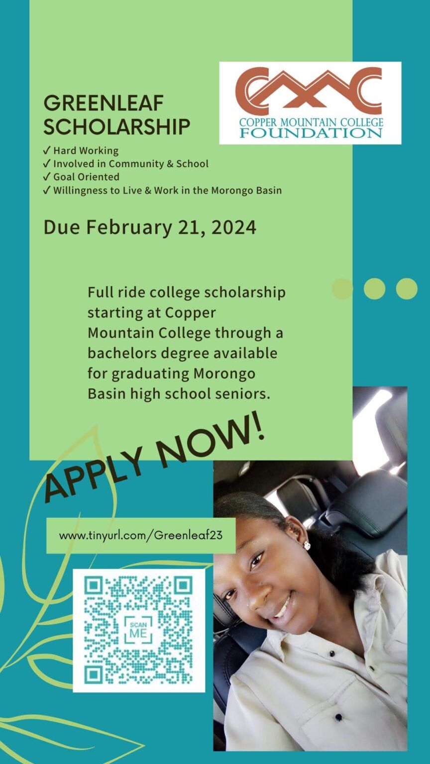 Apply for the Greenleaf 